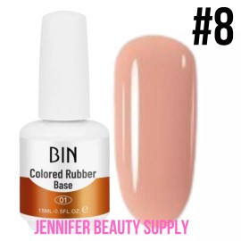 Rubber Base Gel Builder, Nail Strengthener 2 IN 1 CLEAR, PINK , ROSE, NUDE | JBS - #8