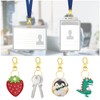 120PCS Premium Swivel Lanyard Snap Hook with Key Rings, Metal