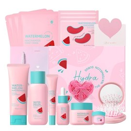 Kit de Cuidado de la Piel de Sanda 14 piezas, Hidratacin Profunda y Suavizado para la Facial, Hidratacin para Mujeres y Nias, Set de Cuidado de la... 