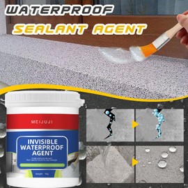 Invisible Waterproof Agent,Liquid Waterproof Sealant,Transparent Repairing Leak Waterproof Adhesive,Indoor & Outdoor Transparent Waterproof Coating (Clear, 35 Oz/1kg)