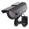 Ex-Pro® Black SOLAR Dummy/Fake CCTV Security Camera/Outdoor Camera with Solar