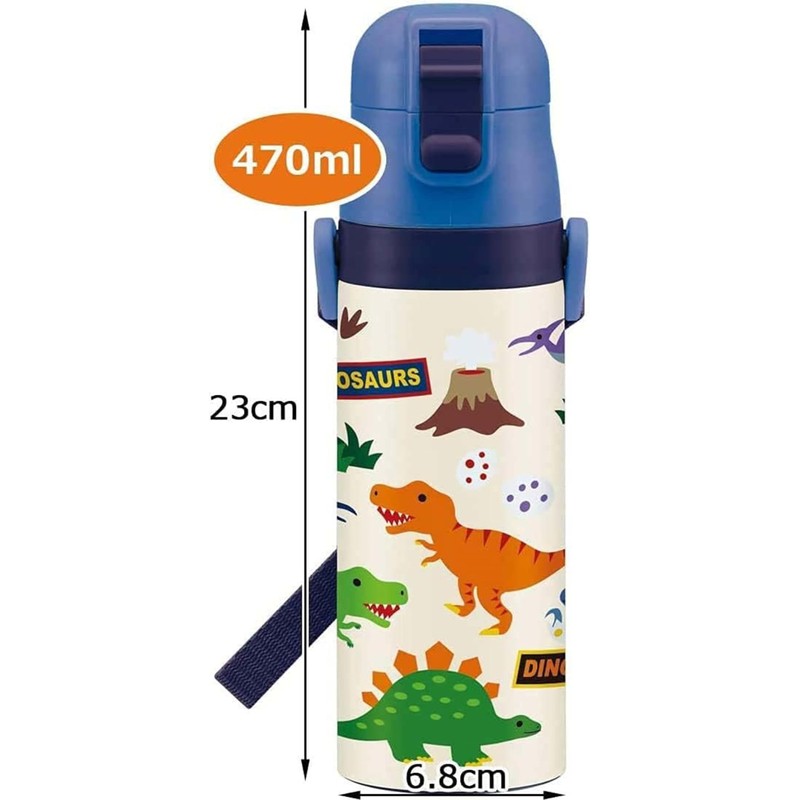 Skater SDC4-A Children's Water Bottle, Direct Drinking, 15.2 fl oz
