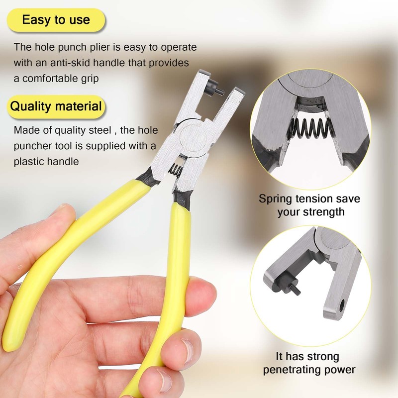 Watch Band Leather Hole Punch Plier Shoe Strap Hole Puncher