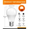 Bonlux Amber Light Bulbs 2000K, A19 9W E26 LED Yellow