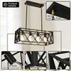 Pretoy Kitchen Light Fixture Black Farmhouse Chandelier for Dining Room