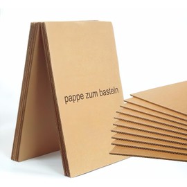 9 Pack A3 Corrugated Cardboard Sheets - Thick Kraft Card for DIY, Craft Projects & Protective Packaging | Sturdy Brown Craft Board for Postal Parcels, Art Creations, Home Storage