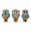 Set of 3 Owl Figurines – Hear No, See No,