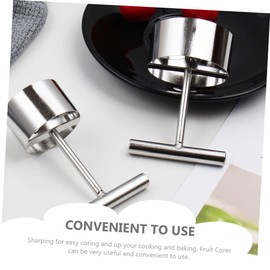 Ciieeo 1set Apple Corer Pitter Tool Apples Corer Remover Fruits Core Removing Tools Apples Peeler Corer Vegetable Corers Fruit Corer Tool Cupcake Corer Pepper Corer Stainless Steel 2pcs