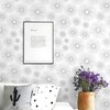 Safiyya Black and White Peel and Stick Wallpaper Geometric Contact