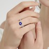 Yaresul Blue Sapphire Ring for Women September Birthstone Ring Blue