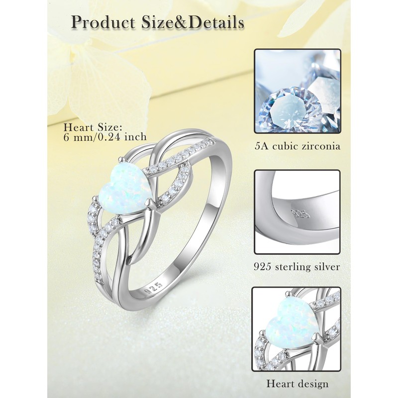 PYNZY Celtic Knot Rings Infinity Twisted Rings, 925 Sterling Silver