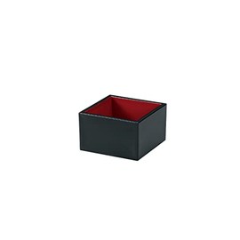 Tatsumiya Motenashiya One-go sake cup Black with red lacquer interior Size: Approx. W7.9cm D7.9cm H4.8cm 57261