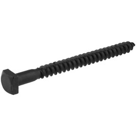 Rustic Square Head Lag Screws, Black Oxide Finish Lag Bolts, 1/4 x 3-Inch, (Pack of 50)