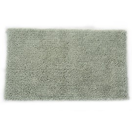 Castle Hill Melbourne 100% Cotton Bath Rug with Spray Latex Backing, 17x24 Sage