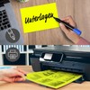 50 Labels in Neon Yellow, DIN A5 Large, Neon Paper