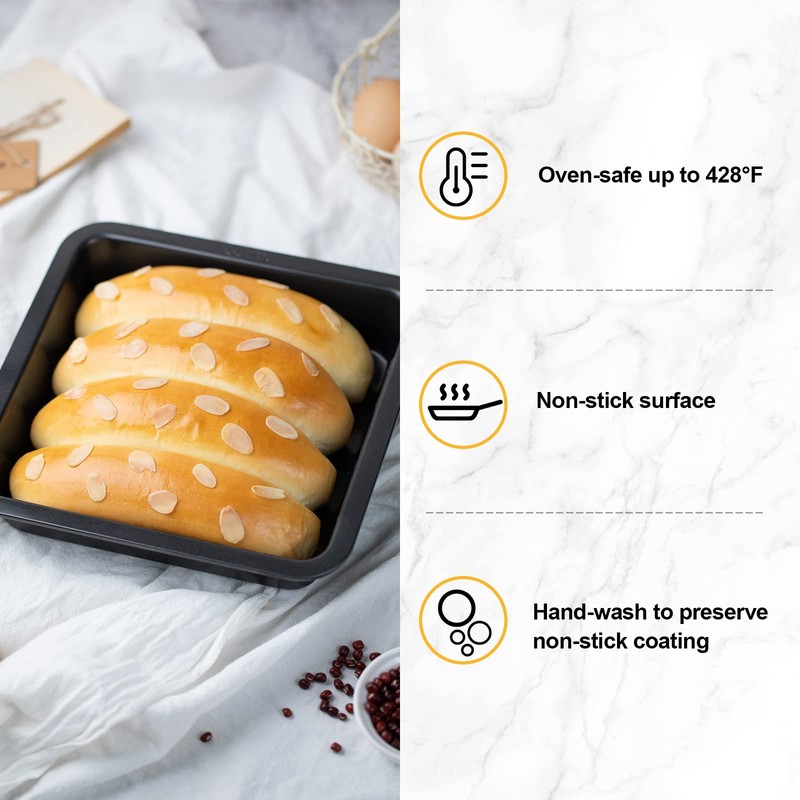 CHEFMADE Bakeware Set, 11-Piece Nonstick Kitchen Baking Set Carbon Steel