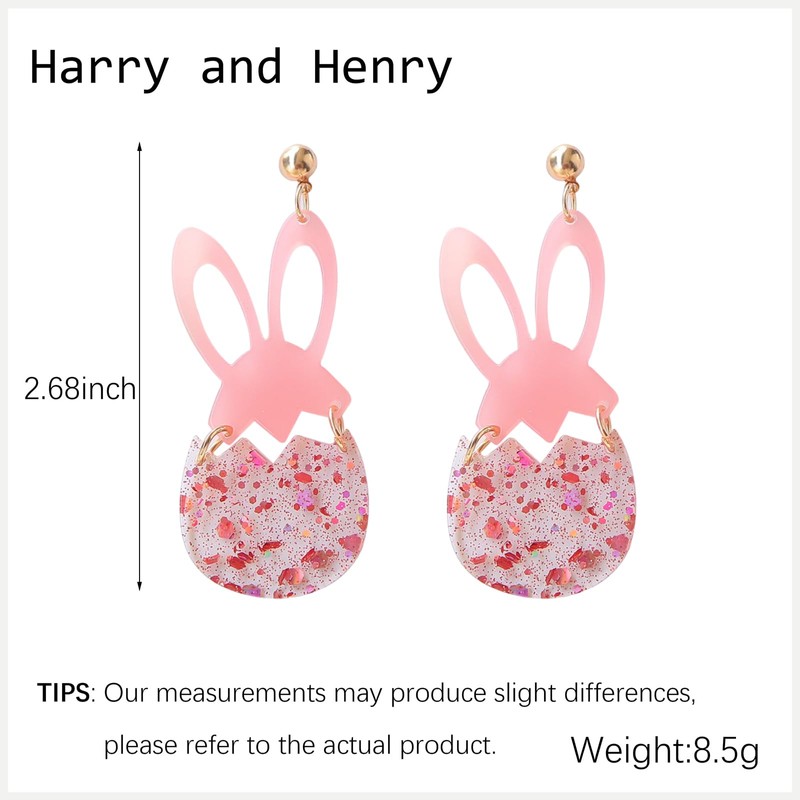 Easter Earrings for Women Bunny Earrings Spring Rabbit Drop Earrings