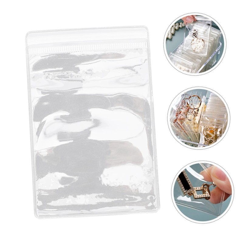 COHEALI Jewelry Storage Pouches 100 Pack Sealing Zipper Bags for