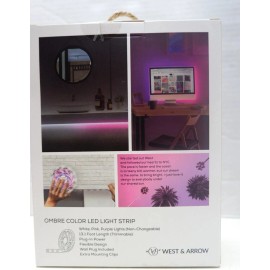West&Arrow LED Flexible Strip Rope in Changing Mood Ombre Color 13.1' by West & Arrow