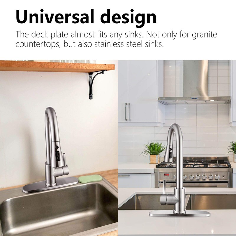 Sink Hole Cover, Escutcheon Plate Stainless Steel Deck Plate for