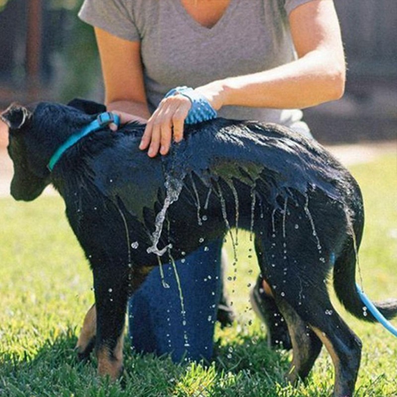 Pet Shower Attachment Ergonomic Prevent Slipping Silicone Pet Shower Sprayer