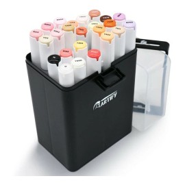 ARTIFY Artist Alcohol Markers, Fine & Chisel Dual Tips Professional Artist Marke