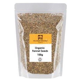 Organic Fennel Seeds 100g by Manor Springs Organic