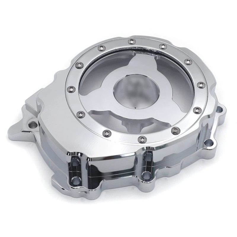 HTTMT- Chrome Clear Left Engine Stator Crankcase Cover Guard Compatible