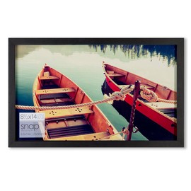 Snap 8.5x14 Black Wood Wall Photo Picture Frame