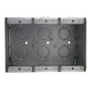 1 Pc, Solid Masonry Box, Three Gang, 3-1/2 In. Deep