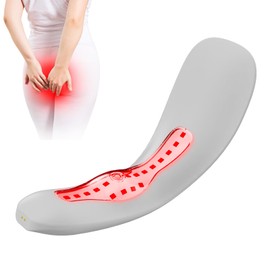 Portable Red Light Hemorrhoids Comfort Device for Long Sitting & Game Nights, Rechargeable Seat Area Support with Gentle Light & Warmth for Home Smart App Control