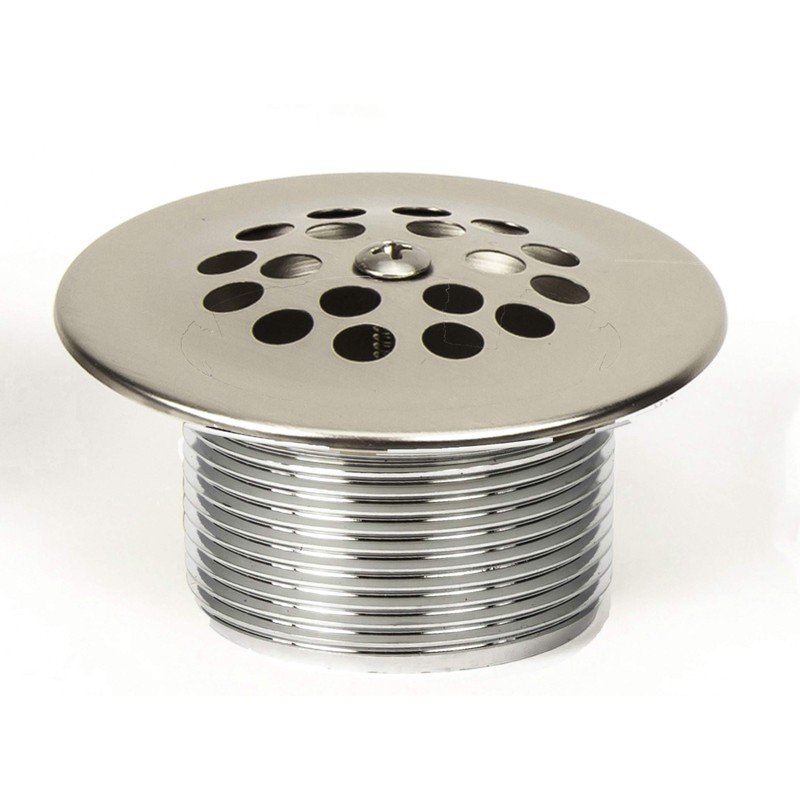 PF WaterWorks PF0972-BN Bathtub Drain Assembly (Drainshoe, Traditional Strainer &