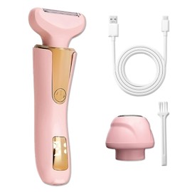 Intimrasierer für Frauen,2 in 1 Damenrasierer Elektrisch,Bikini Trimmer Damen Intimbereich,Rasierer Damen für Gesicht,Beine und Arme LCD-Display,Bikinizone Rasierer mit Wasserdichter Trimmerkopf