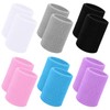 Sports Wristbands 12-Pack – Absorbent Polyester-Cotton Blend, Double-Layered, Breathable &