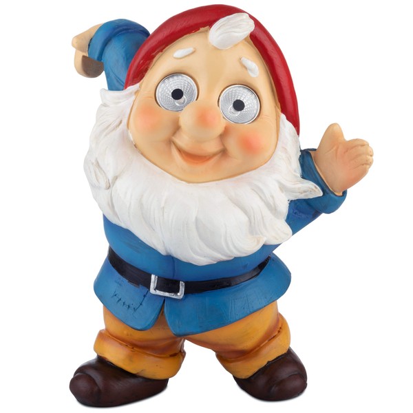 Blazin' Outdoor Garden Decorations Gnome | Solar Patio Decoraciones -