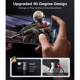 USB C Cable 90 Degree 10FT, USB to USB C Cable Fast Charging 3A, Durable