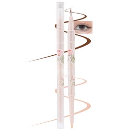 Erinde Tear Bag Liner, Extra Fine, Tear Bag Pencil, Double Layer, Highlight, 3D Texture, Double Liner, Waterproof, Fade-Resistant, Double Lead, Thick Pencil, Eyeliner, Waterproof, High Adhesion