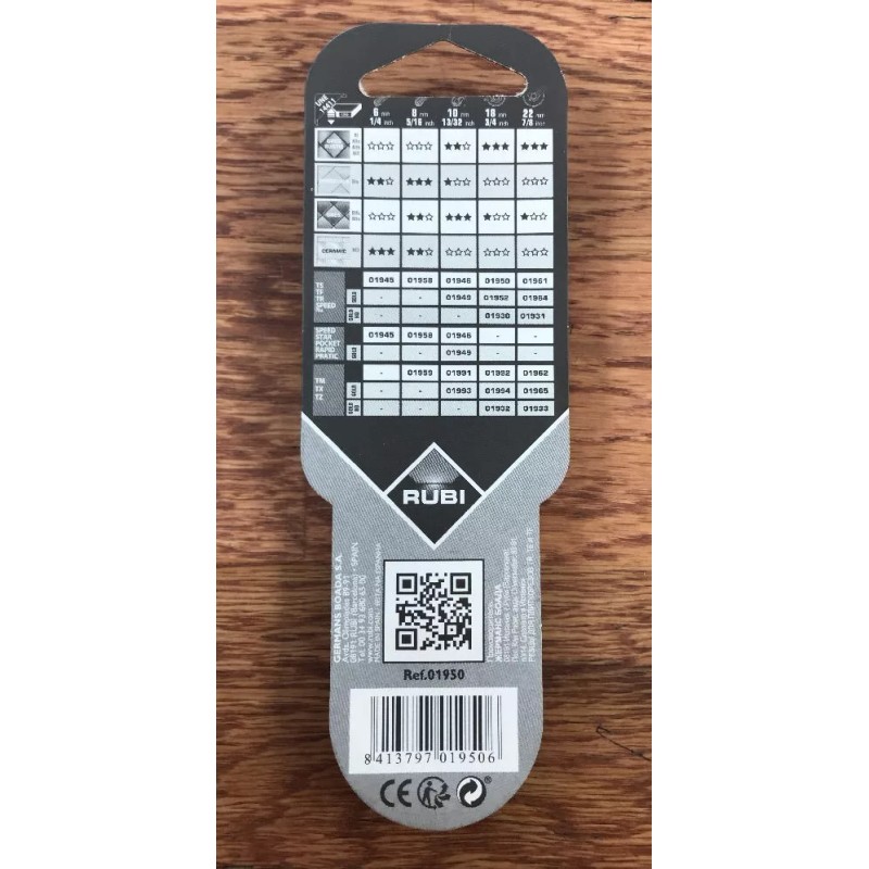 Rubi 01950 18mm Ceramic and Porcelain Tile Flooring Scoring Wheel