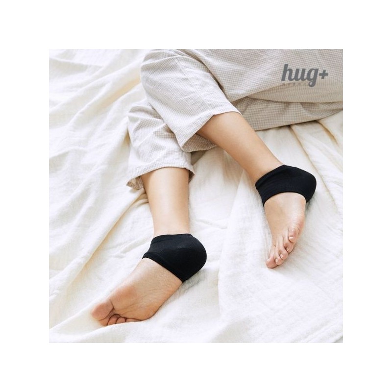 1+1 Hug Plus Cotton Fiber Heel Moisturizing Socks / 1+1