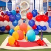 XIKSXITN 12inch Red White and Blue Balloons with Red Blue
