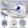 MUYG Small Animal Carrier Cage,Dwarf Hamster Travel Carry Case Breathable