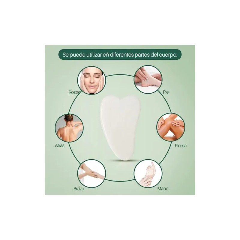 Rodillo Facial Jade Masaje Tonifica Rostro Anti Arrugas F