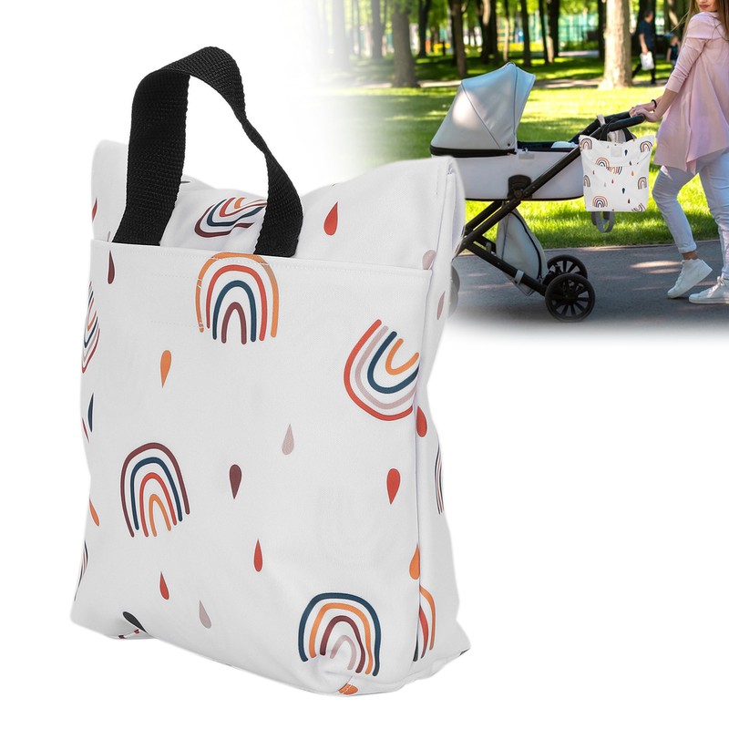 Baby Cloth Diaper Bag Waterproof DoubleLayer Pocket Fashionable Baby Outing