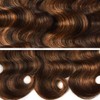 Vinmdonm P1B30 Ombre Brown Human Hair Bundles Highlight Body Wave