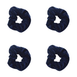 Zac's Alter Ego Set of 4 Value Velvet Hair Scrunchies - Basic Hair Accessory