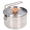 1000ml Camping Pot Stainless Steel Portable Outdoor Tea Coffee Pot