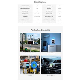 TVOC Gas Sensor with CO₂ & Formaldehyde Detection - High Sensitivity, Low Power Consumption, Compact Size for Air Quality Monitors - Compatible with Raspberry Pi, Arduino, ESP32 (UART Interface)