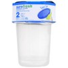 Sure Fresh 34-oz. Reusable Tall Plastic Containers with Lids, 2-ct.