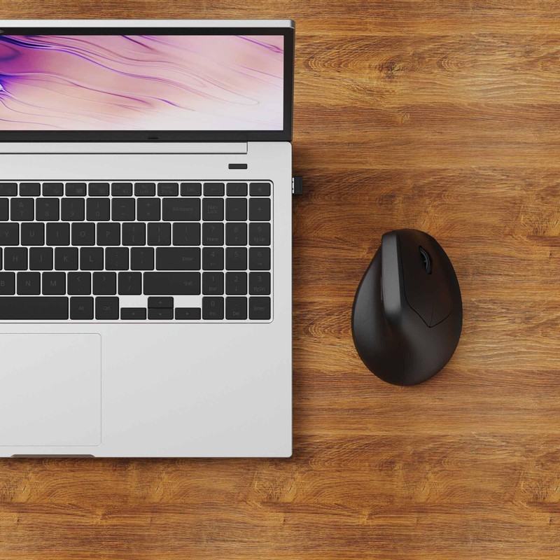 Keychron M5 8K Vertical Wireless Mouse, PAW3950 Sensor with Programmable