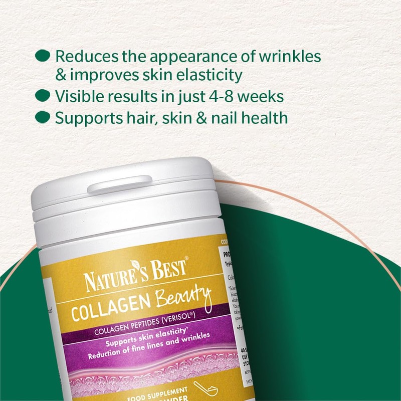 Nature's Best Collagen Beauty Powder - Supports Skin Elasticity &